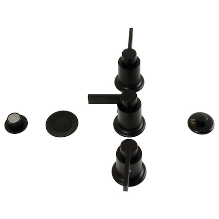 Kingston Brass Bidet Faucet, Matte Black KB6320NDL